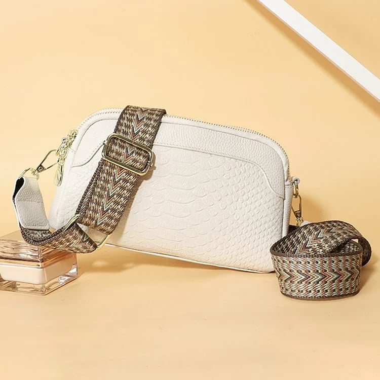 🔥Last Day Promotion 50% OFF🔥 - First Layer Cowhide Crossbody Bag Alligator Pattern Women Shoulder Bag for Work