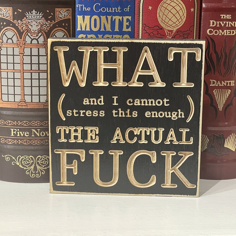 F*cks Funny Wood Small Shelf