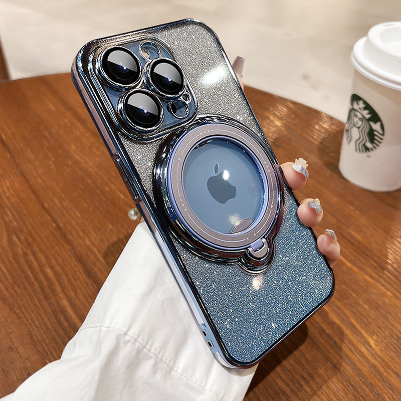 🎁💝2024 Valentine’s Day Gifts - Glitter Magnetic Magsafe Ring Holder Case for iPhone 