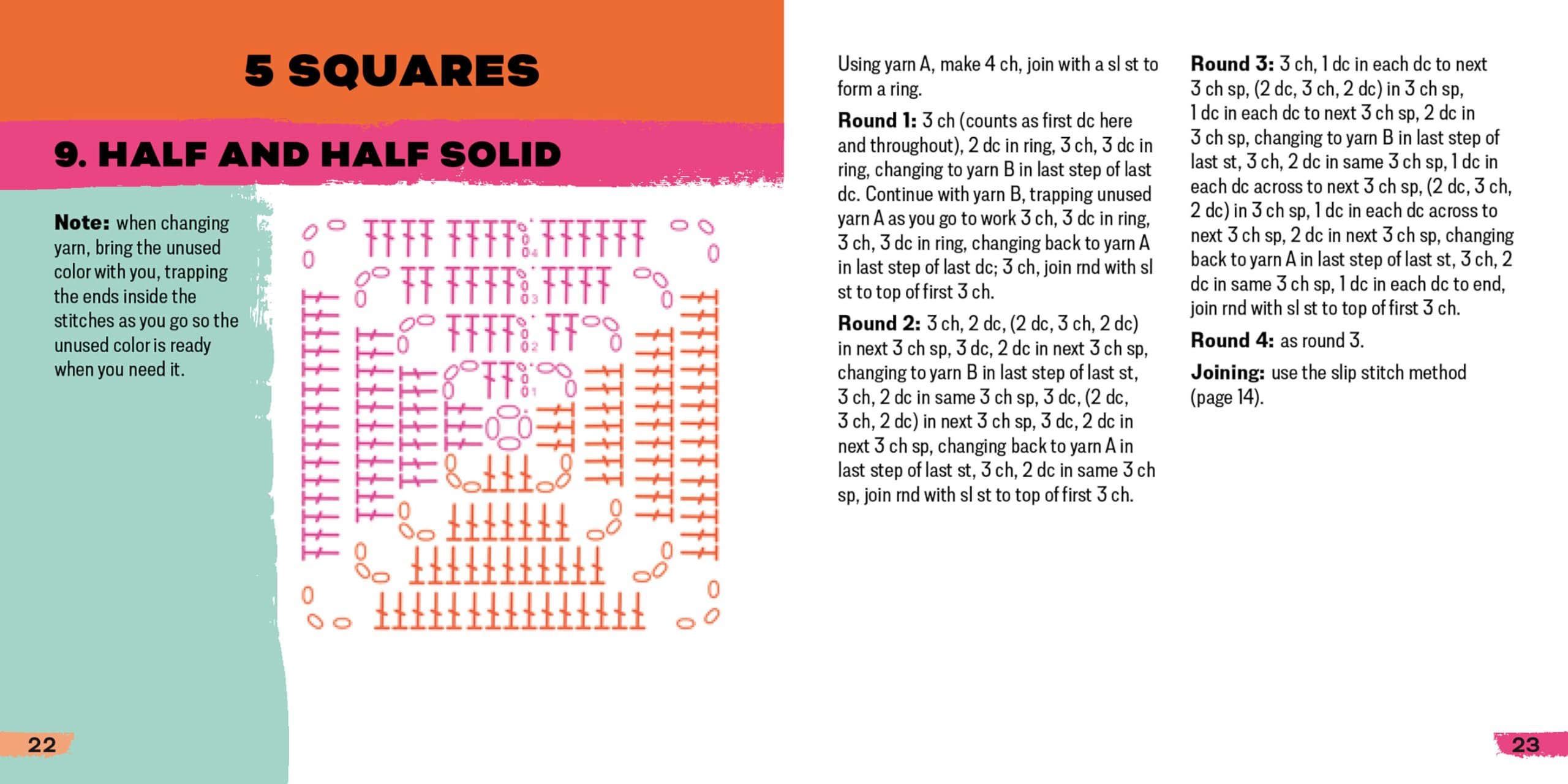 The Granny Square Card Deck(50 Mix & Match Designs)