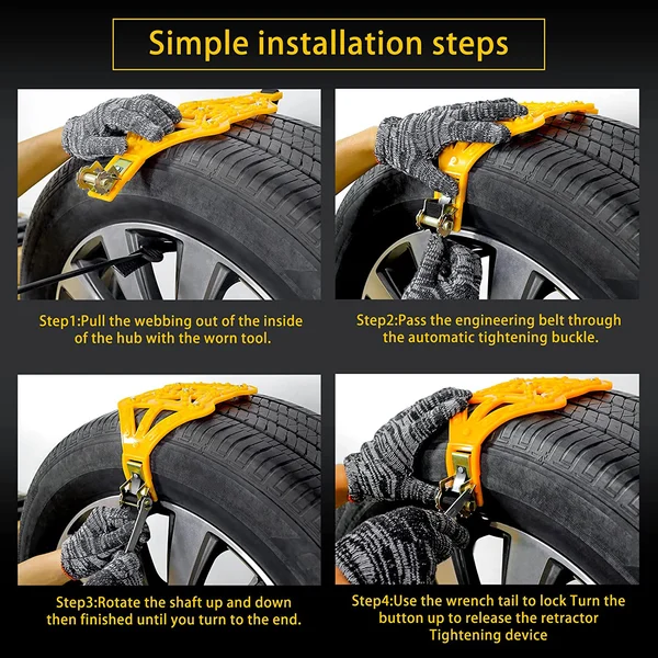 Universal Car Adjustable Anti-Skid Chains