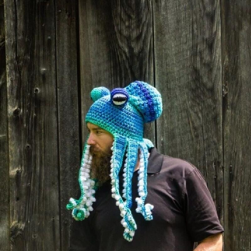 🎅Early Christmas Sale - 49% OFF🎁Octopus Pattern Color Block Crochet Hat