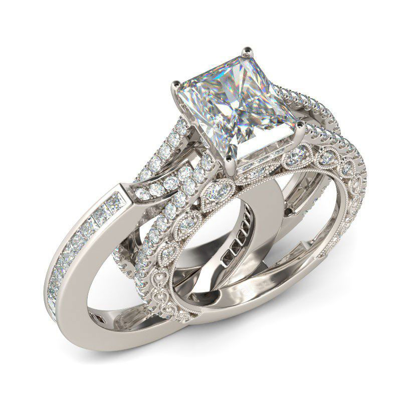 Wedding Gift 5 Carat Sparkling Moissanite Ring