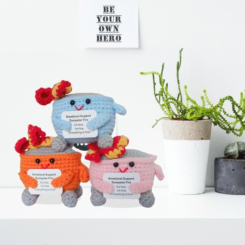 🎄Christmas Gifts 49% OFF - Crochet Dumpster Fire Toy🔥
