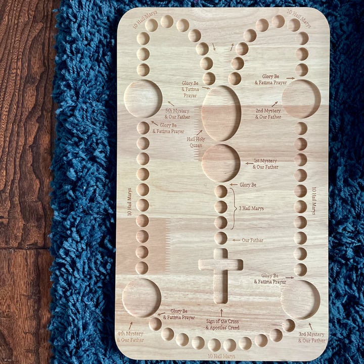⏰Last Day Promotion 49% OFF⏰Wooden Rosary Board(BUY 2 FREE SHIPPING)