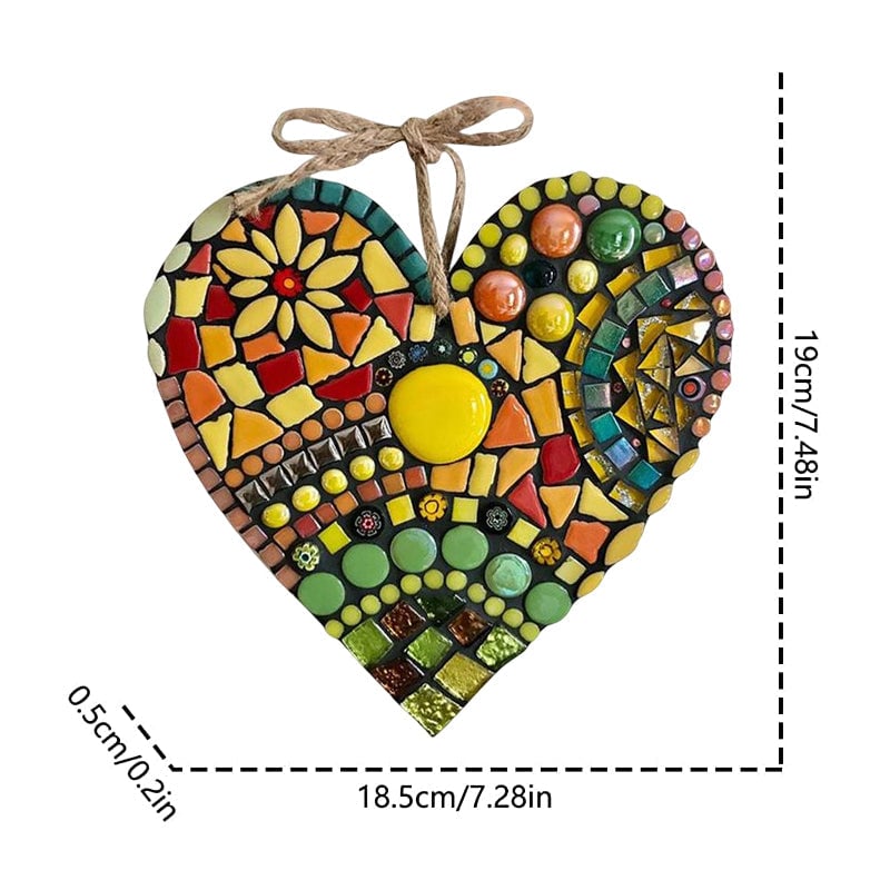 🔥Clearance Sale 49% OFF 💗 Large Garden Mosaic Heart Decoration