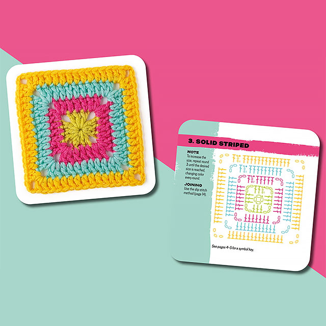 The Granny Square Card Deck(50 Mix & Match Designs)
