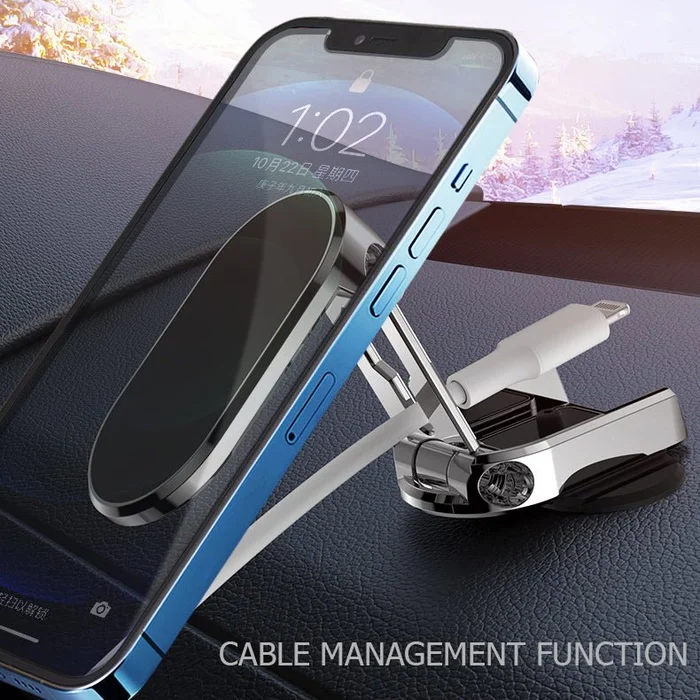 🔥Hot Sale🔥2022 New Alloy Folding Magnetic Car Phone Holder
