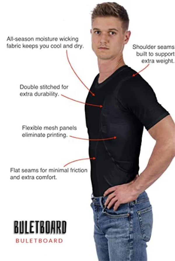 🔥 Last day 50% OFF-MEN/WOMEN'S CONCEALED LEATHER HOLSTER T-SHIRT (BUY 2 FREE SHIPPING)