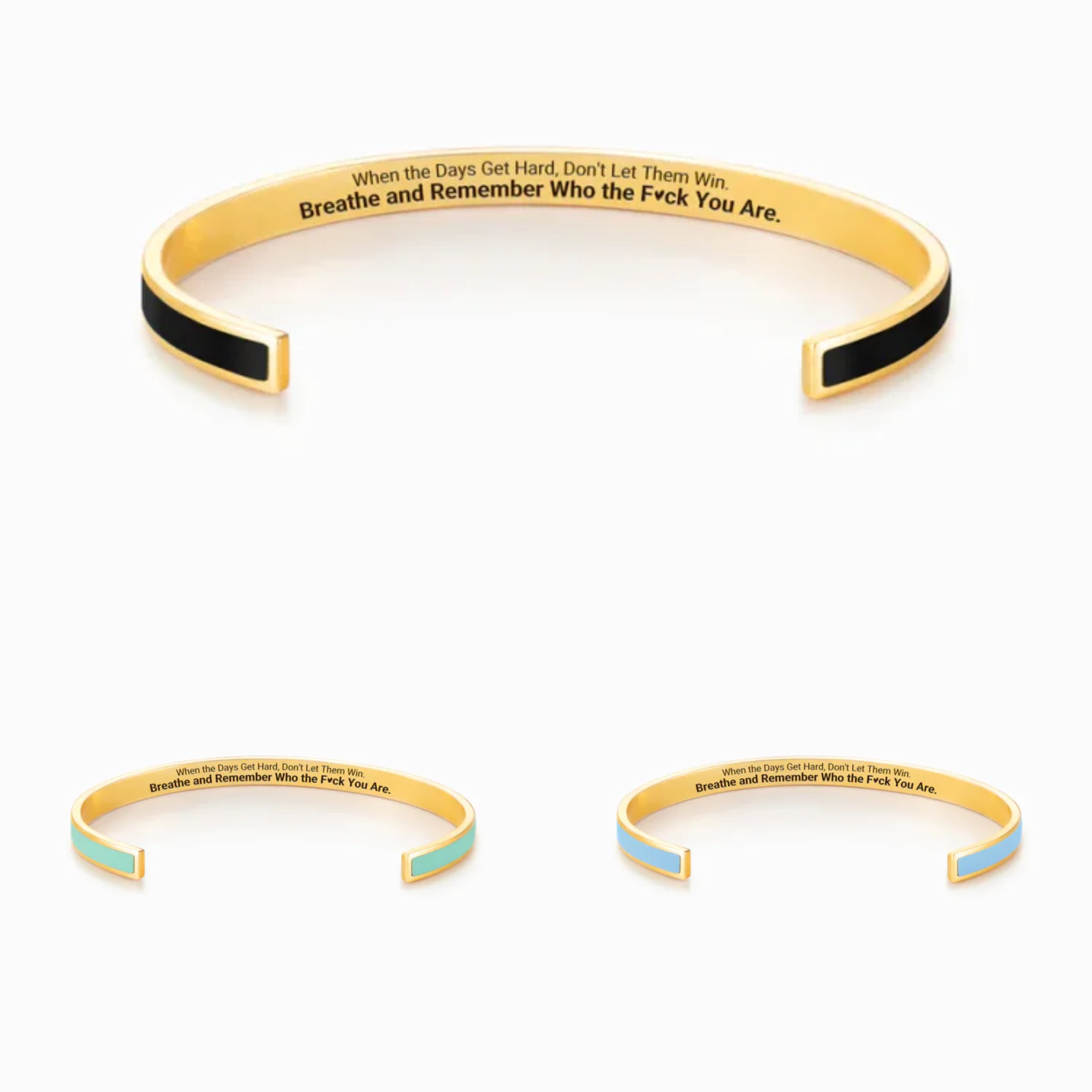DON'T LET THE HARD DAYS WIN COLOR BANGLE
