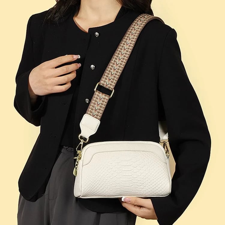 🔥Last Day Promotion 50% OFF🔥 - First Layer Cowhide Crossbody Bag Alligator Pattern Women Shoulder Bag for Work