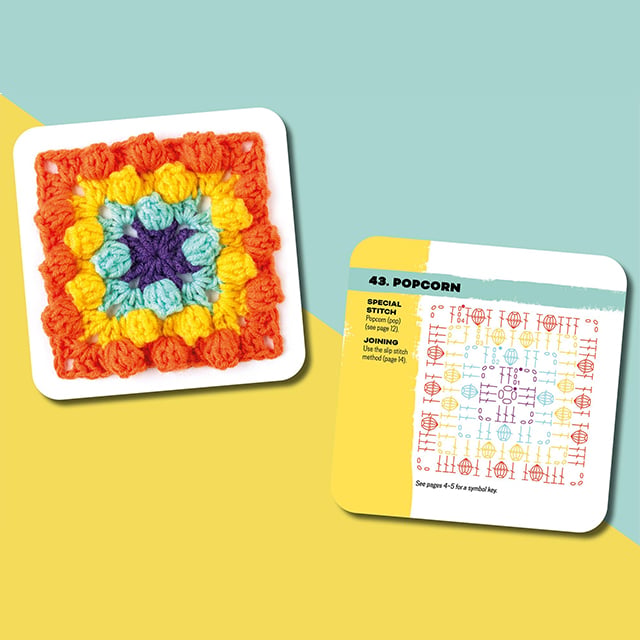 The Granny Square Card Deck(50 Mix & Match Designs)