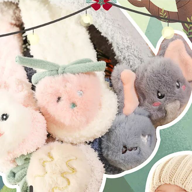 🎁3D Baby Winter Fluffy Fuzzy Slipper Socks
