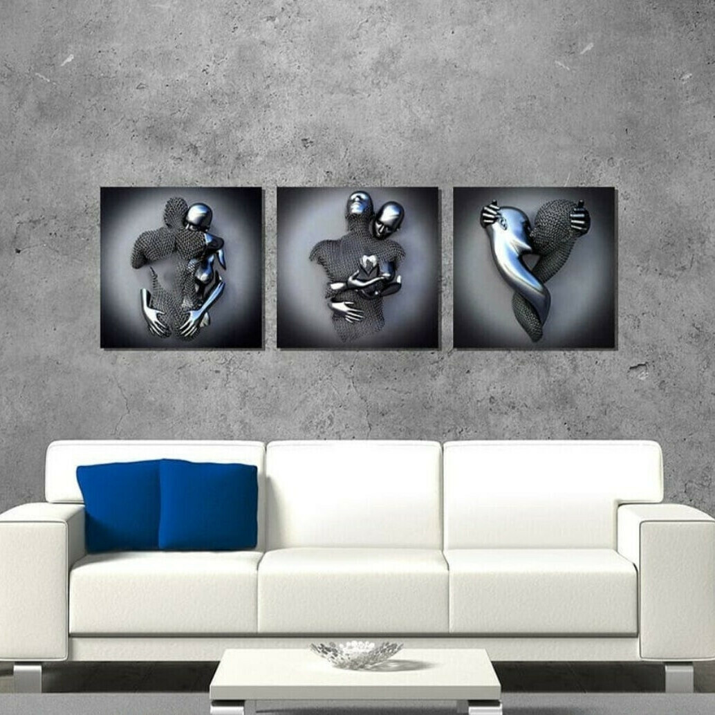 Love Heart Gray-3D Art Wall💞The most romantic way to express your love💞