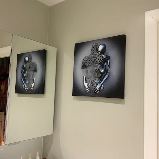 Love Heart Gray-3D Art Wall💞The most romantic way to express your love💞