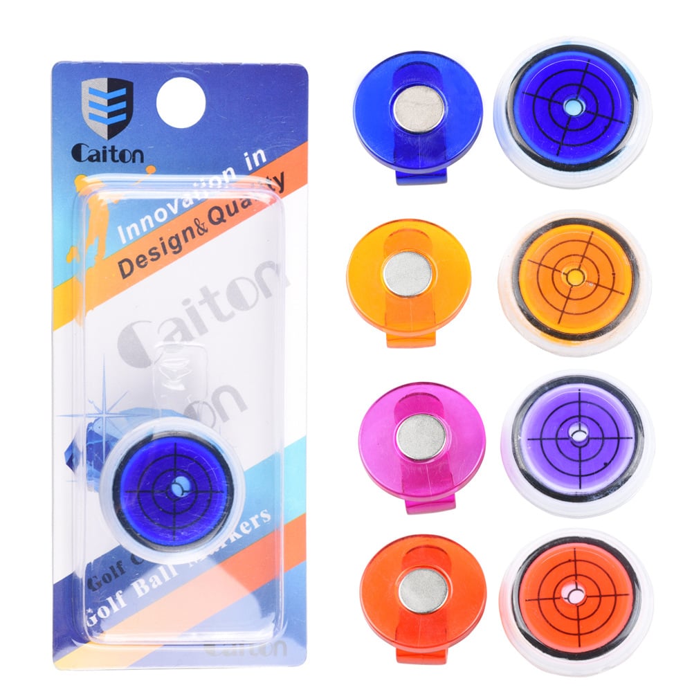 🔥(Golf trainer)Golf Ball Marker Round Cap Clip Mark with Level Function