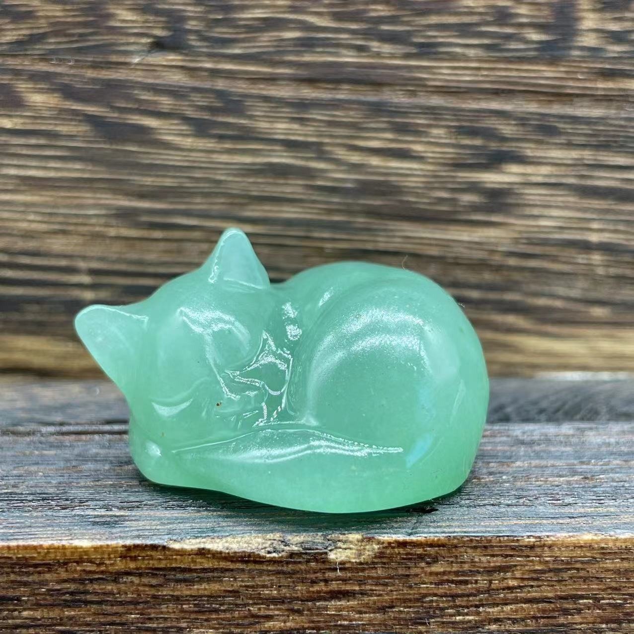 (🔥HOT SALE NOW 50% OFF) - 🐱Natural Quartz Crystal Sleeping Cat Decoration