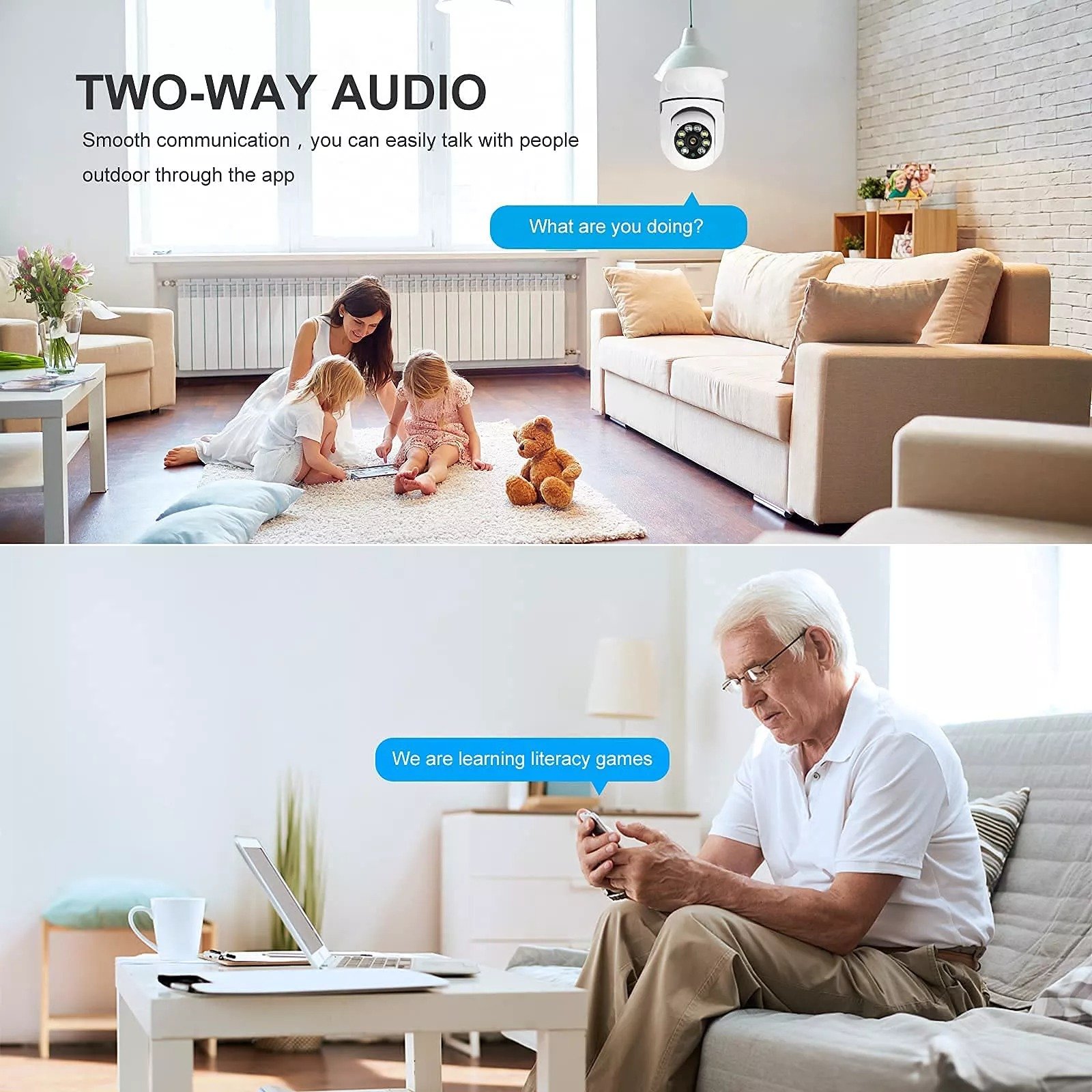 🔥2023 HOT SALE🔥-Wireless Wifi Light Bulb Camera Security Camera⭐⭐⭐⭐⭐(5/5)