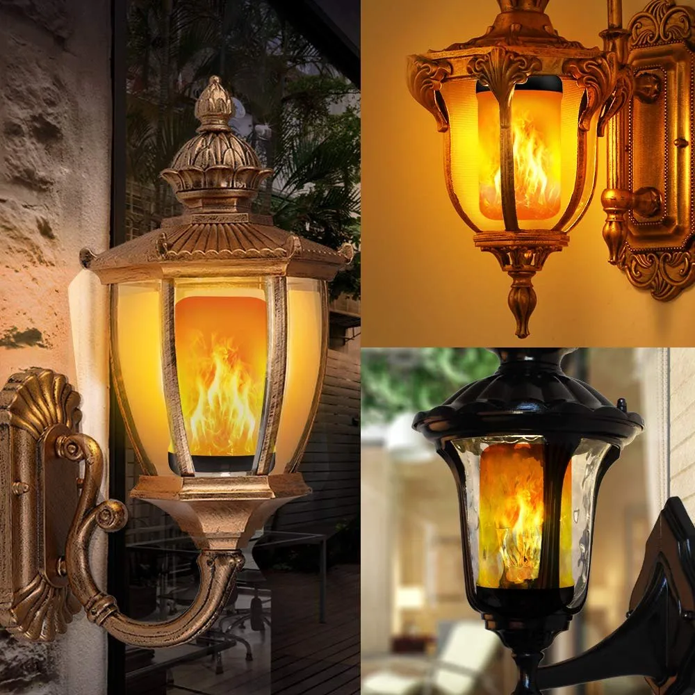 LED FLAME LIGHT BULB WITH GRAVITY SENSING EFFECT