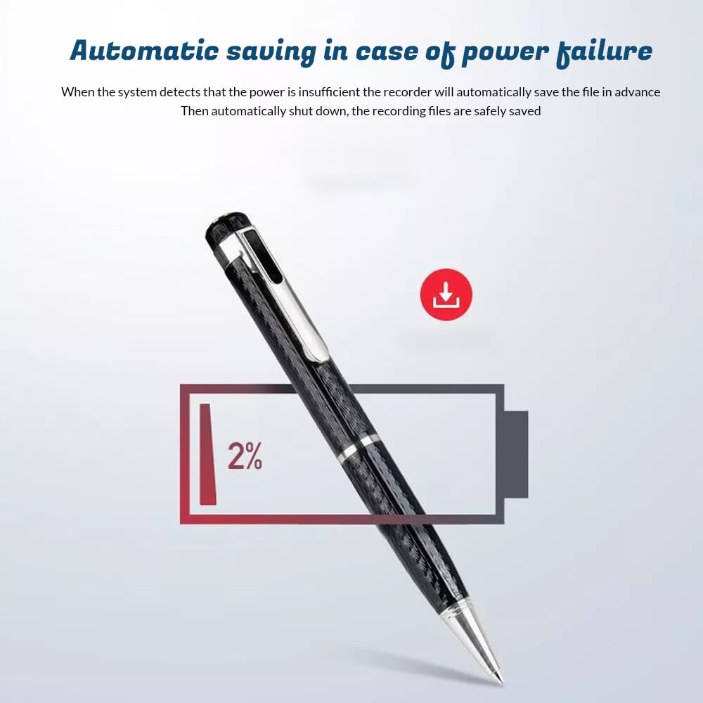 Last Day 49%OFF - Mini Audio Voice Recorder Hidden Pen