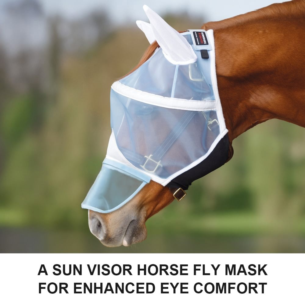 🔥Last Day 50% OFF - 🐎🛡️Mosquito Mesh Sun Visor Fly Masks