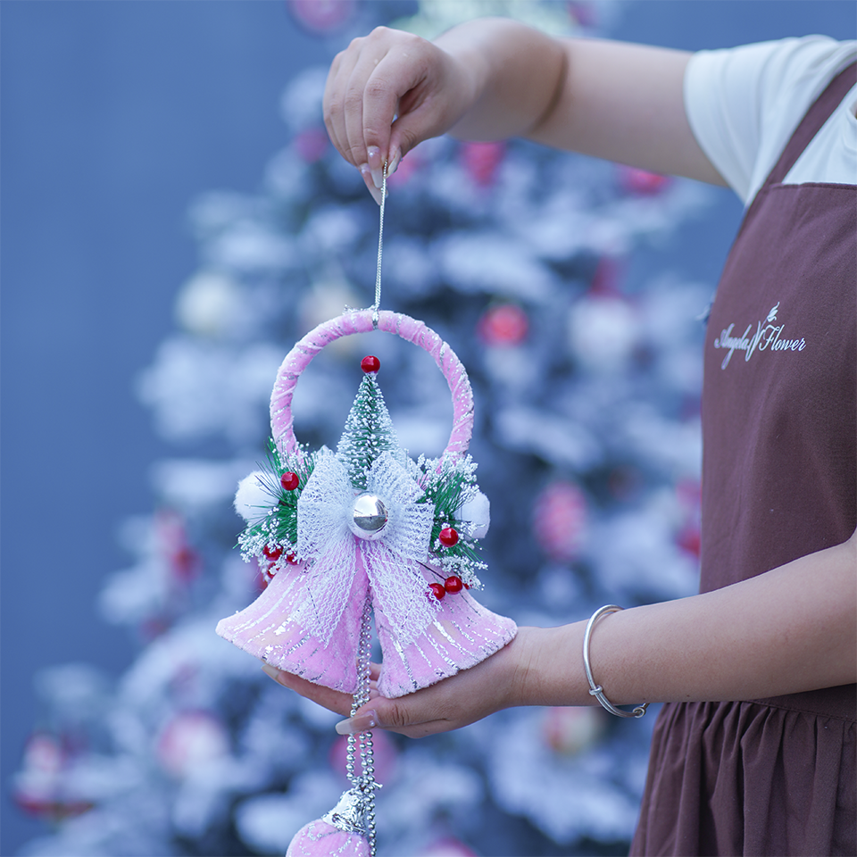 ON SALE🔥Christmas Decorations White Bell Hanging Ornaments