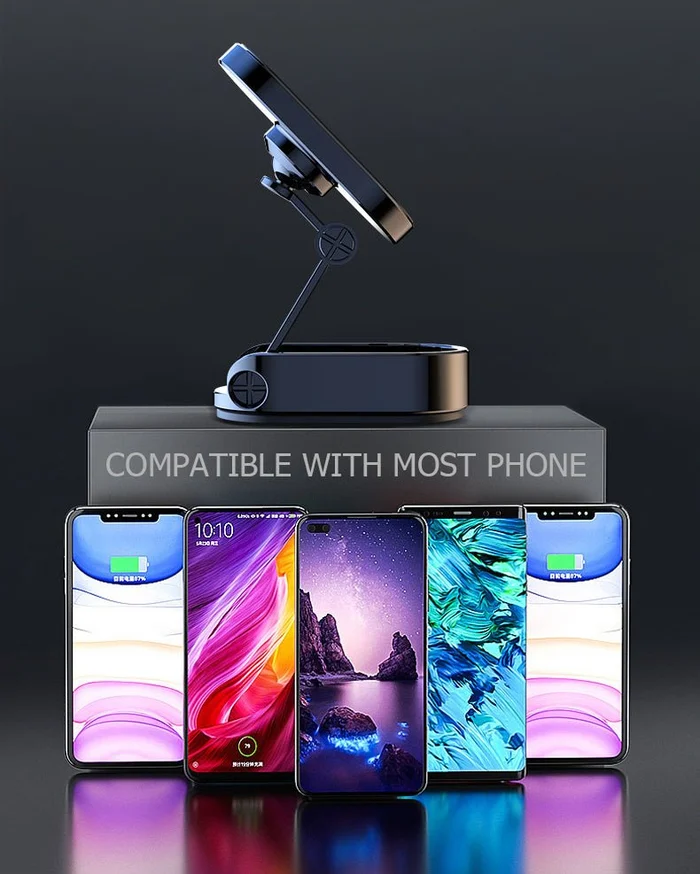 🔥Hot Sale🔥2022 New Alloy Folding Magnetic Car Phone Holder