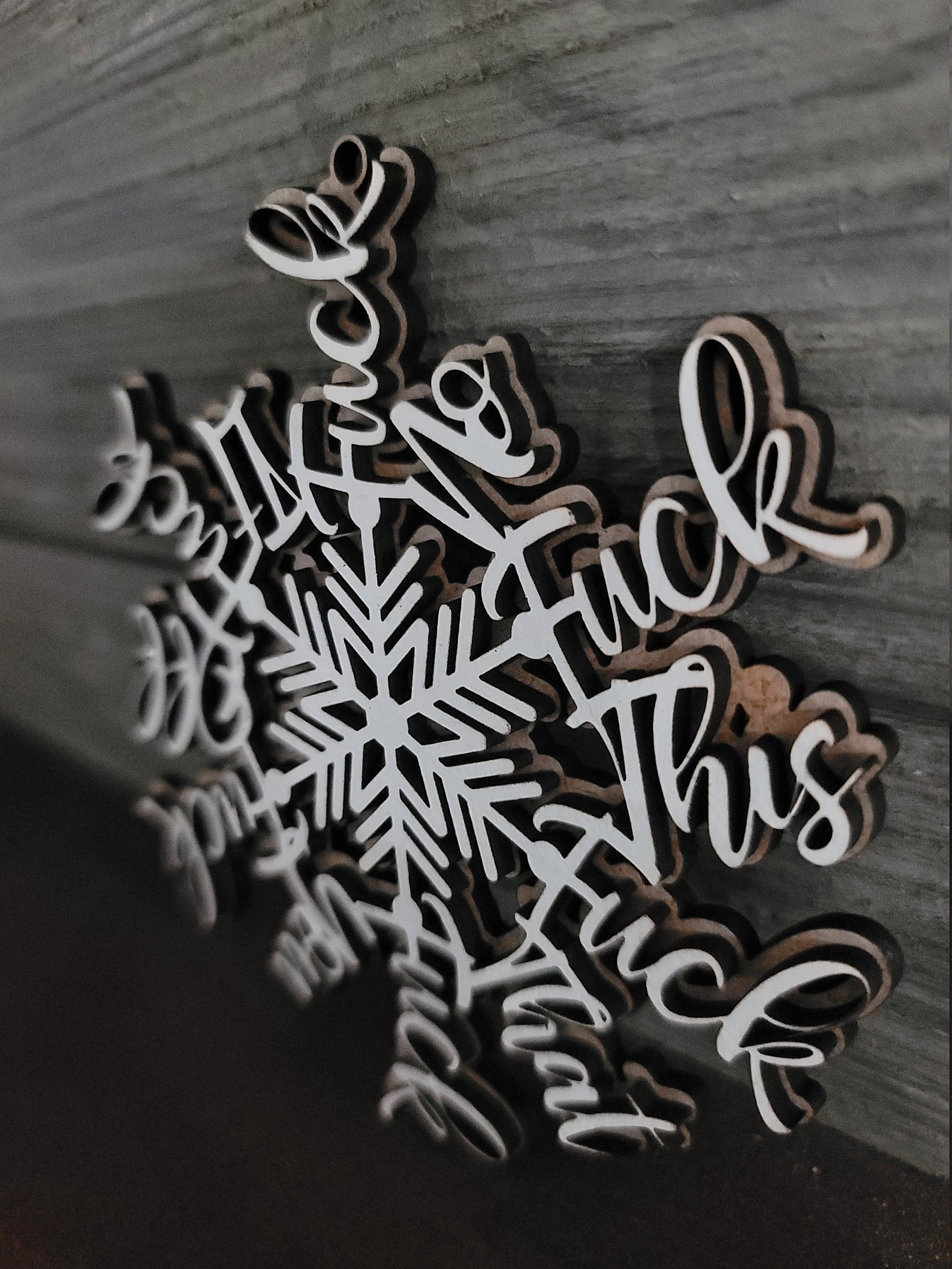 Funny Christmas Ornament | Perfect ornament for annual summary | A set of 2pcs