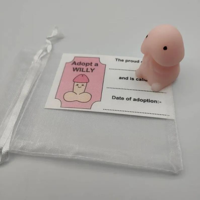 🙈Cheeky Stress Relief: Willy Adoption for Fun Hen Party Favors💥
