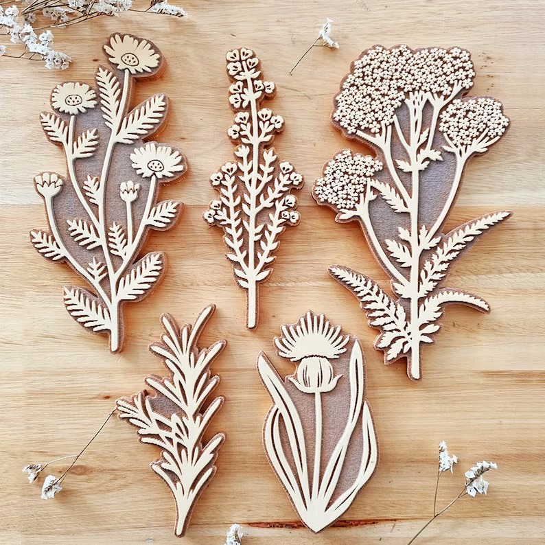Herbarium Rubber Stamp