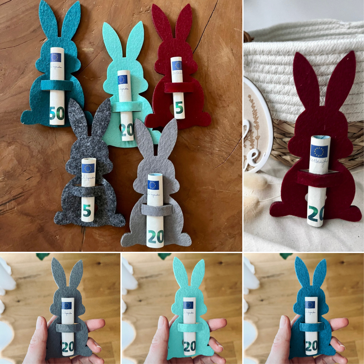 Easter Bunny Money Holder Gift