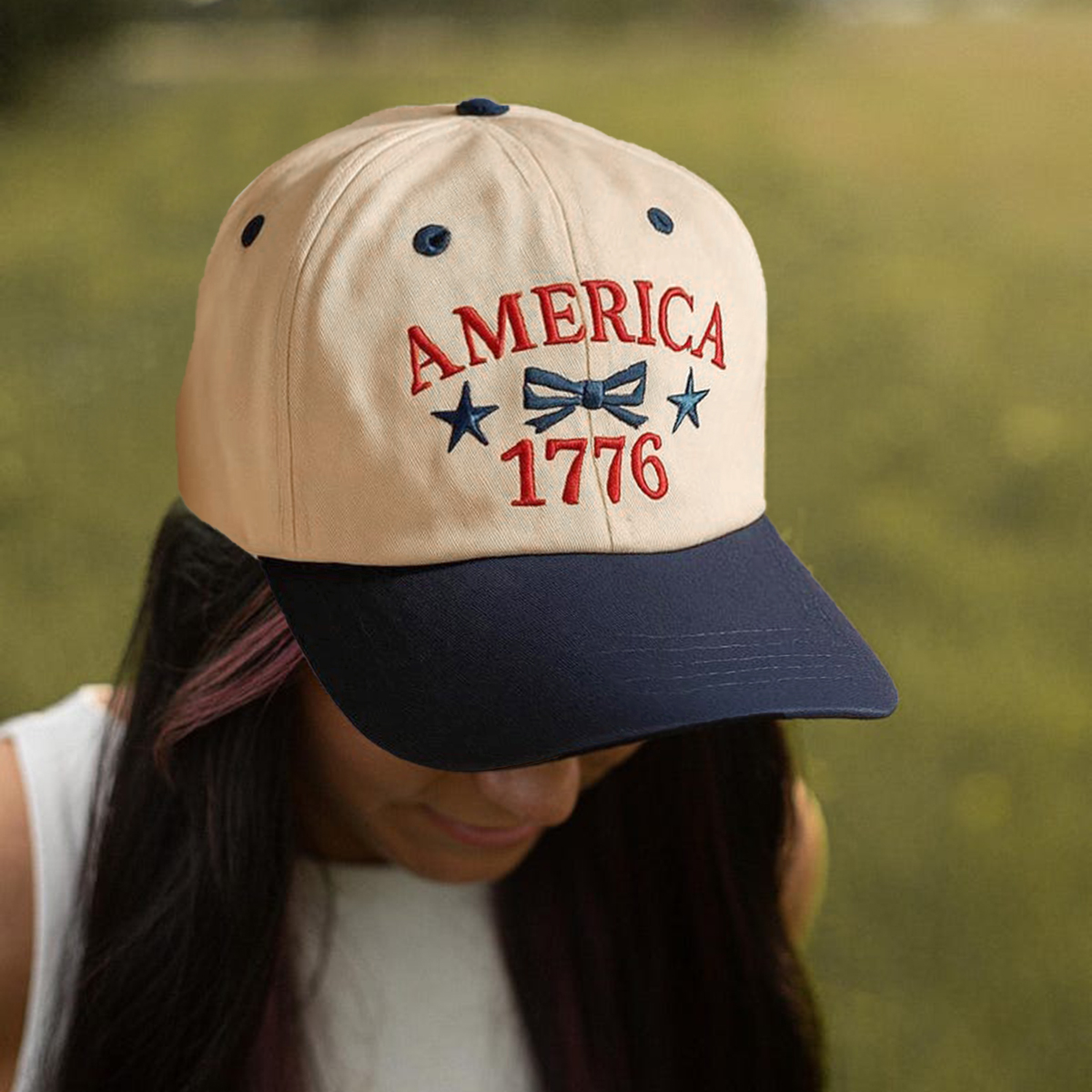 American 1776 Embroidered Anniversary Cap