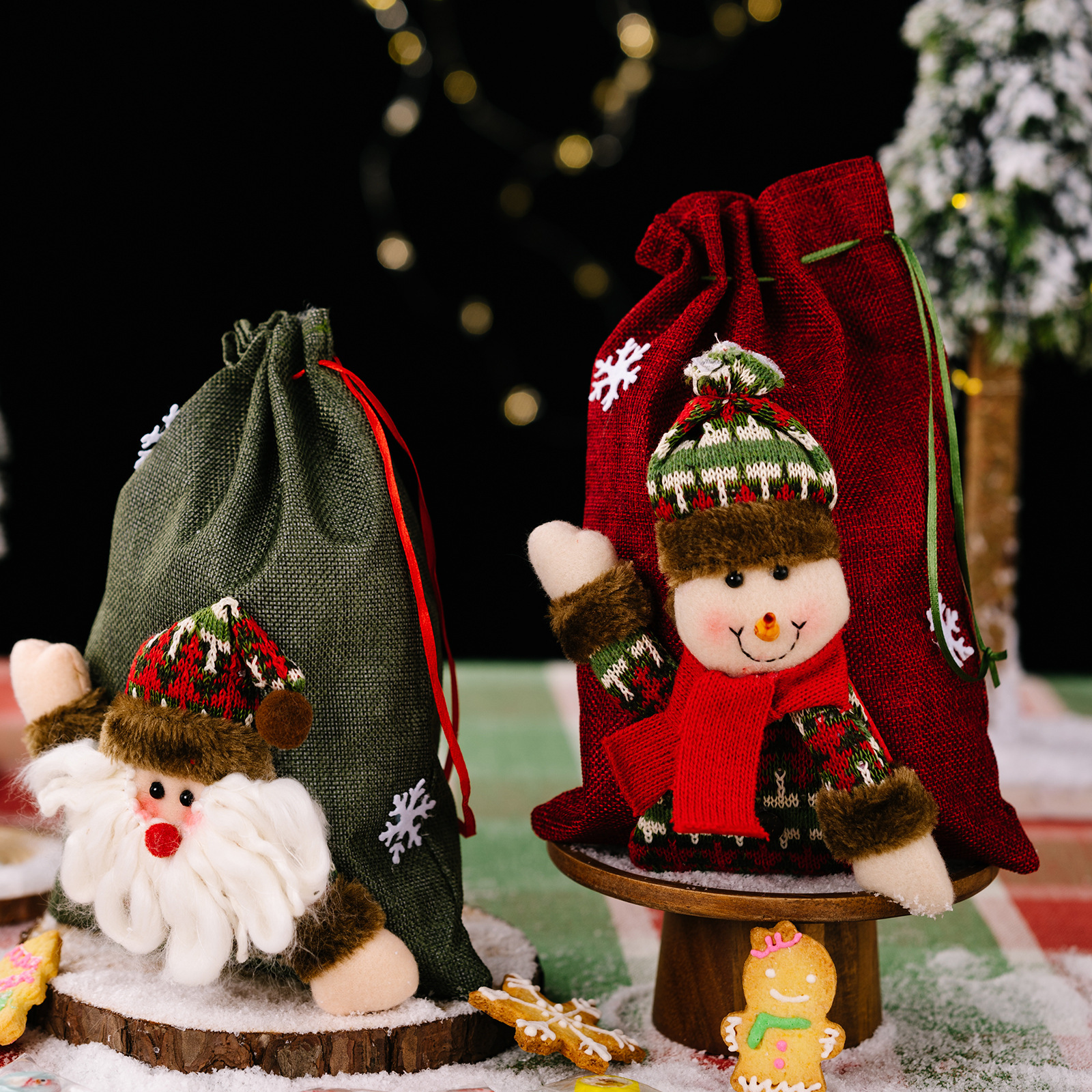 🎅Xmas Pre-Sale🔥Drawstring Christmas Wrapping Bags