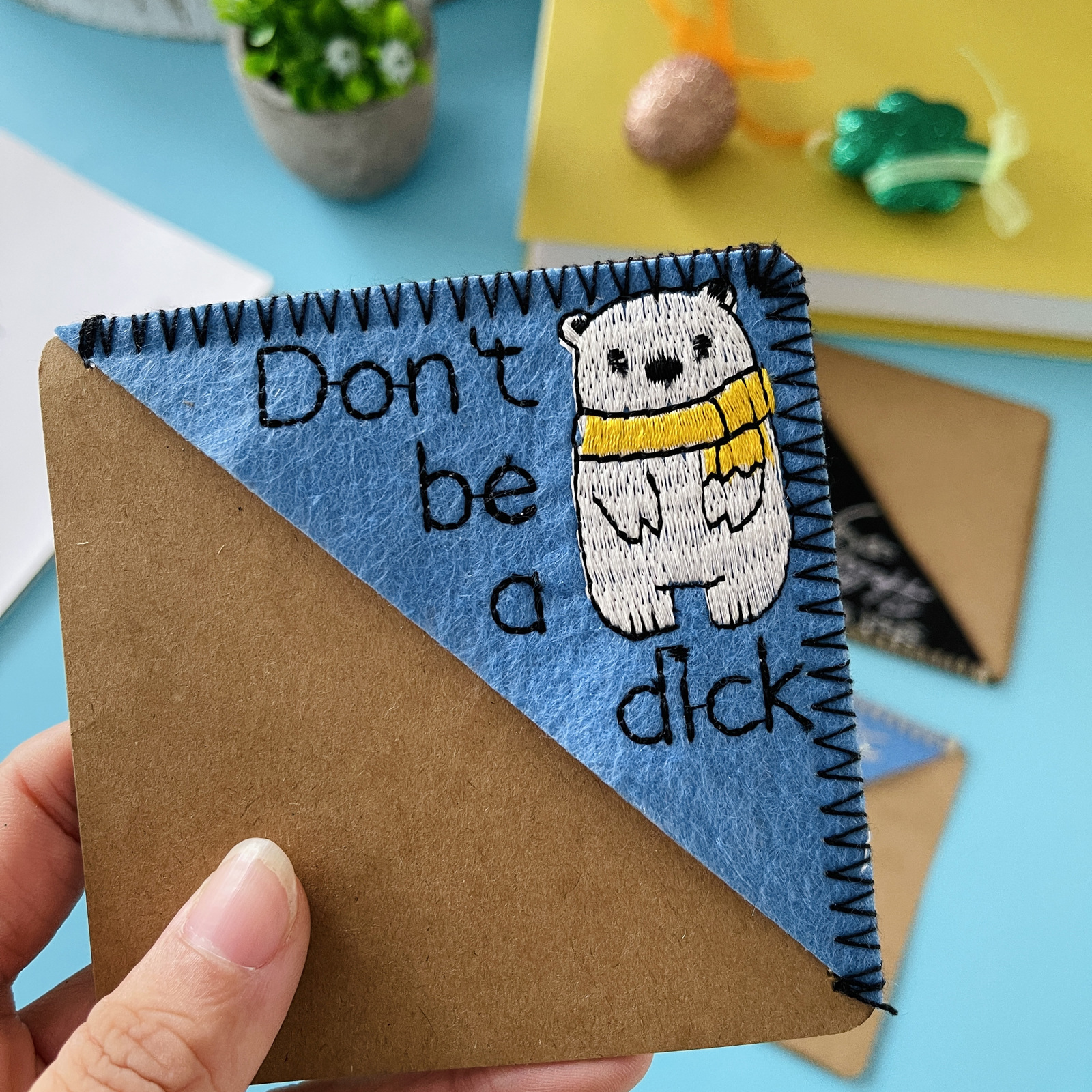 Beauty Embroidery Bookmark Corner