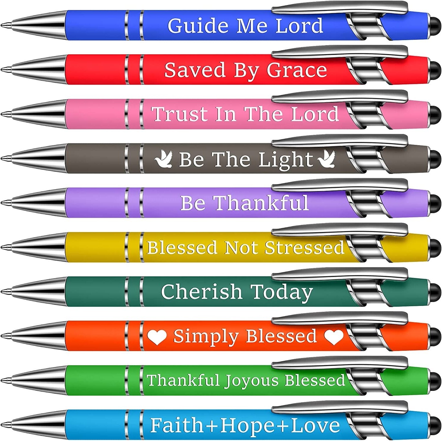 10pcs Funny Office Ballpoint Pens(Black Ink)