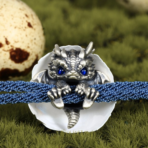 Cute Silver Dragon Bracelet