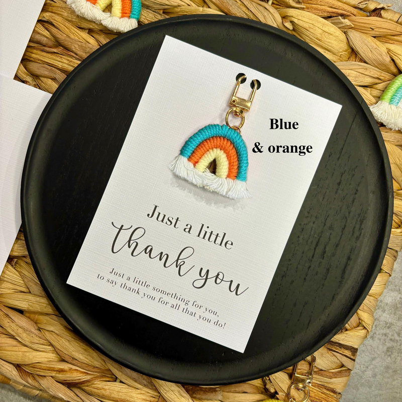 Thank You Rainbow Keyring Christmas gift