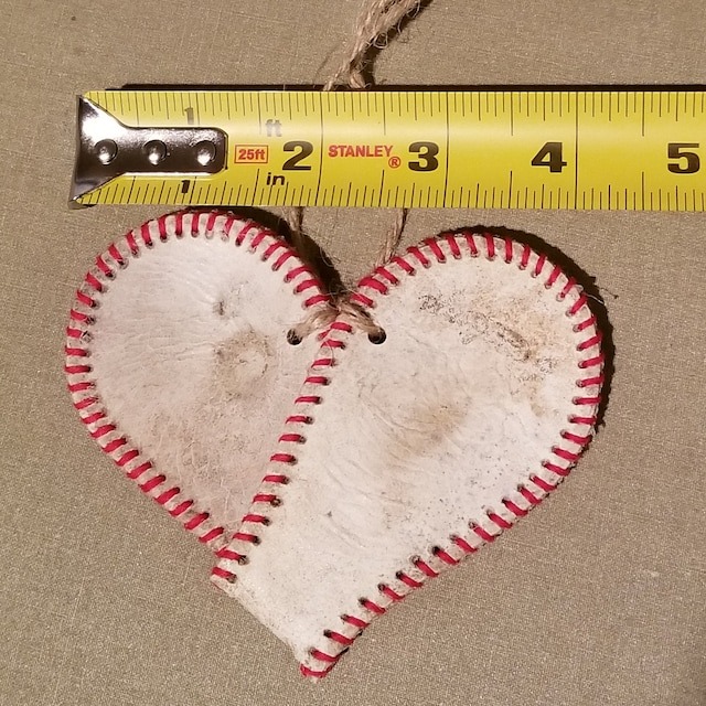 Handmade Vintage Baseball Heart