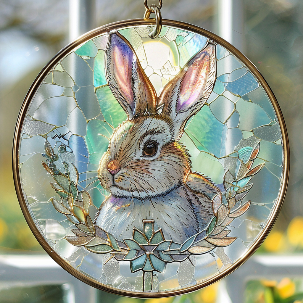 Easter Stained Glass Suncatcher