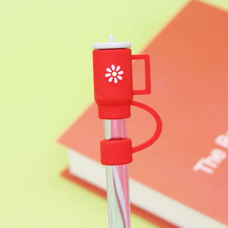 Silicone Mini Cup Straw Covers Cap
