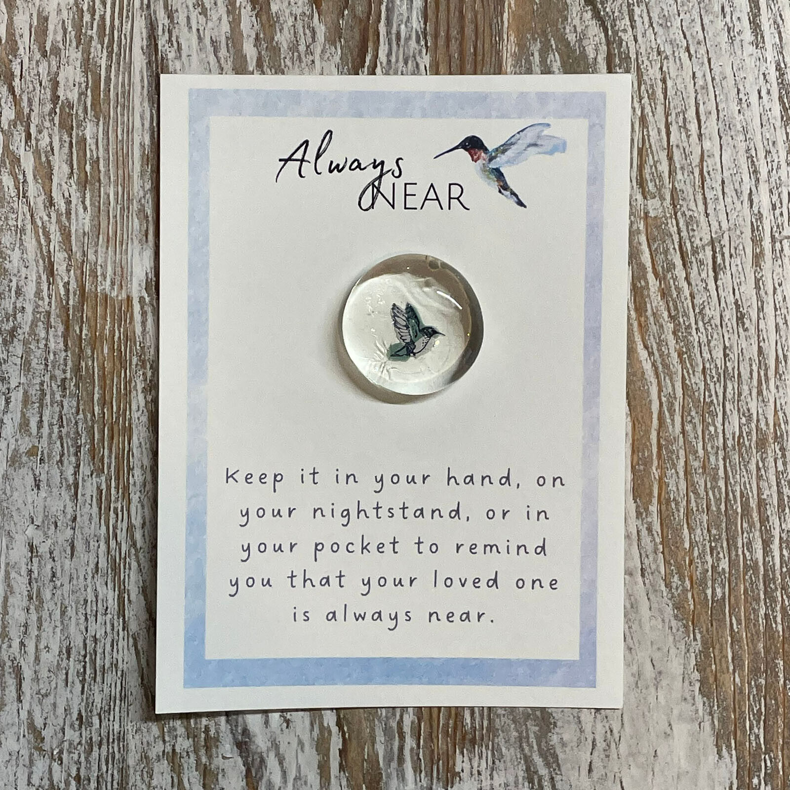 💖Sympathy Hummingbird Always Near Condolence Gift