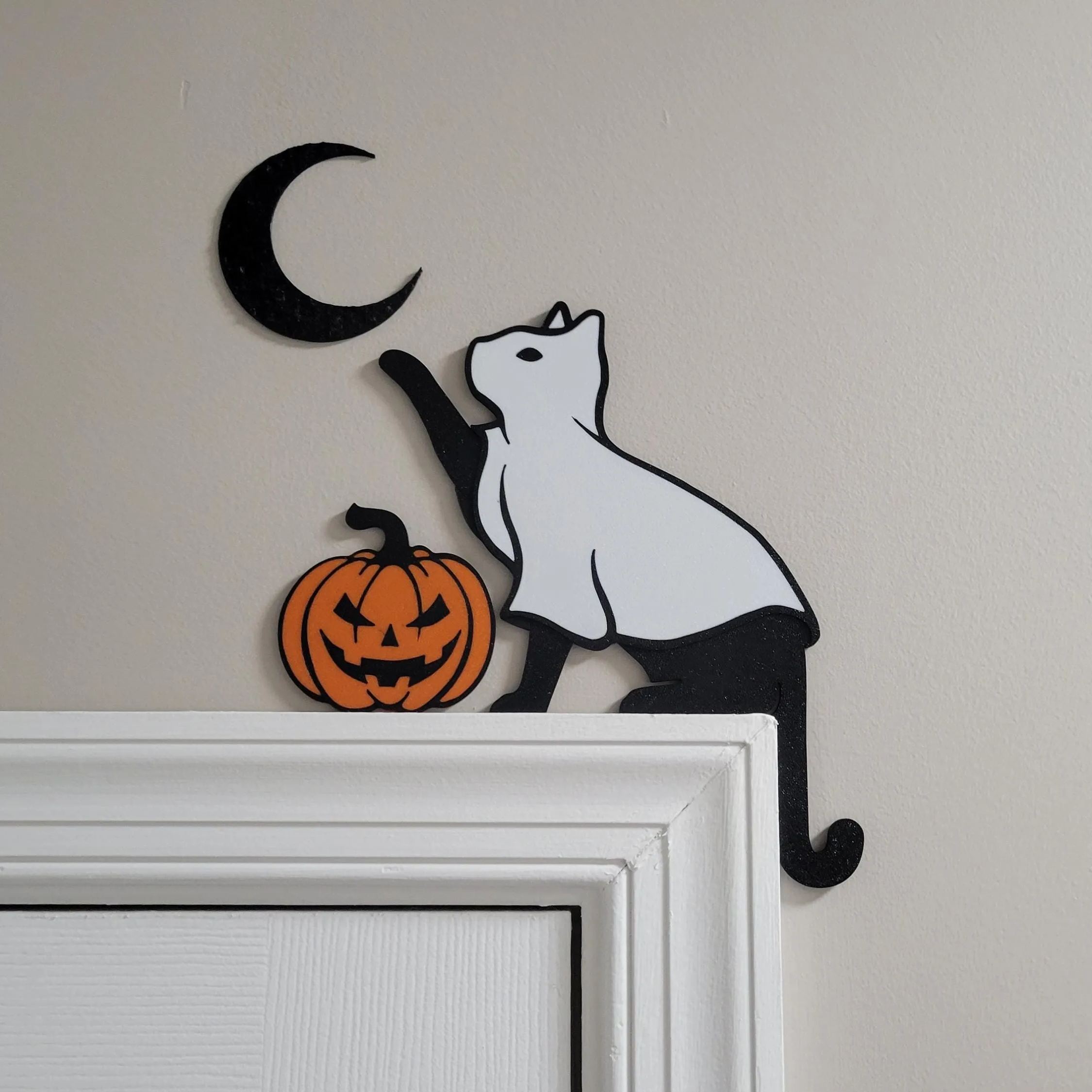 👻🎃Ghost Cat Door Corner Topper