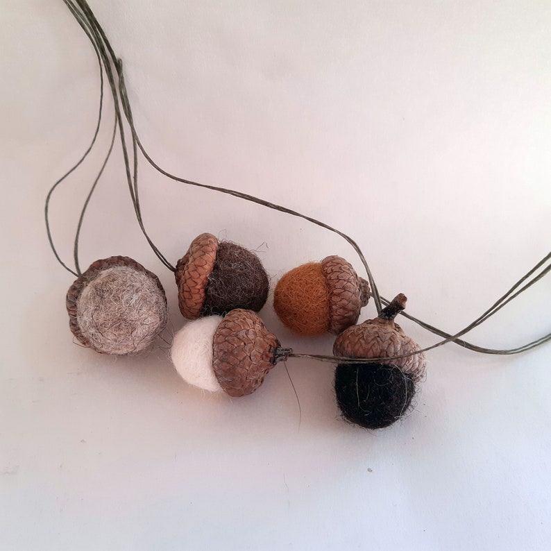 Handmade Wool Felt Acorn Ornaments🌰
