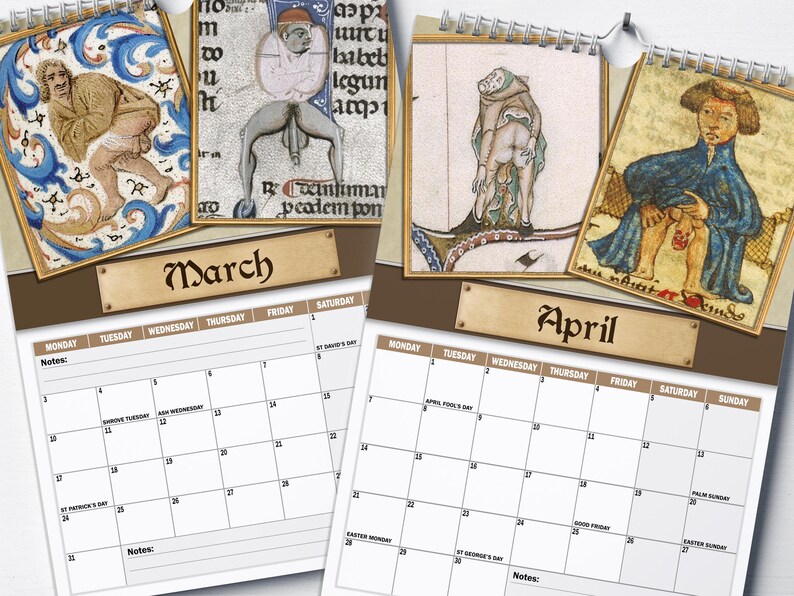 😂Medieval Dick Pics 2026 Calendar