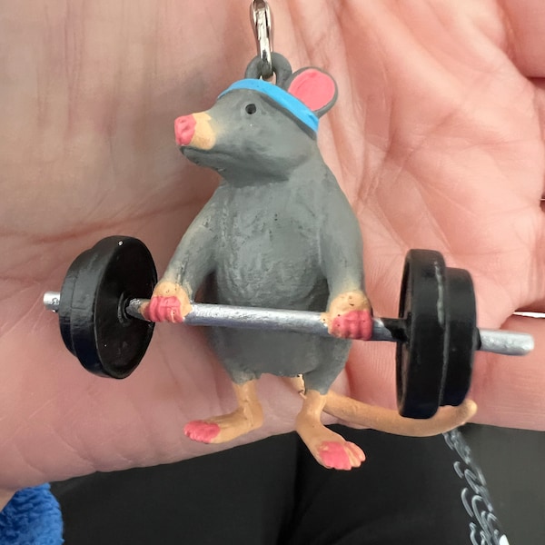 Gym Rat Keychain