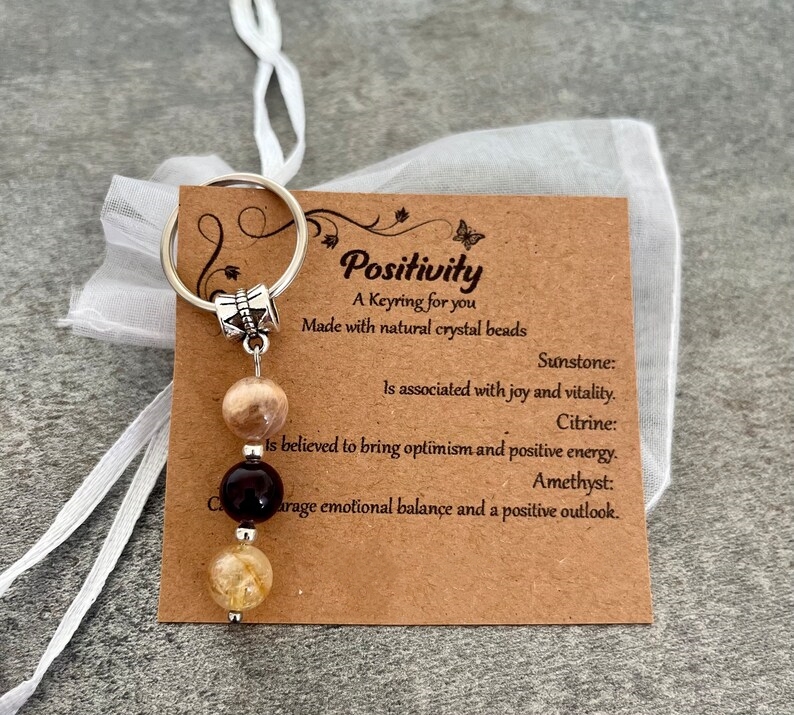 🌟Natural crystal keychain