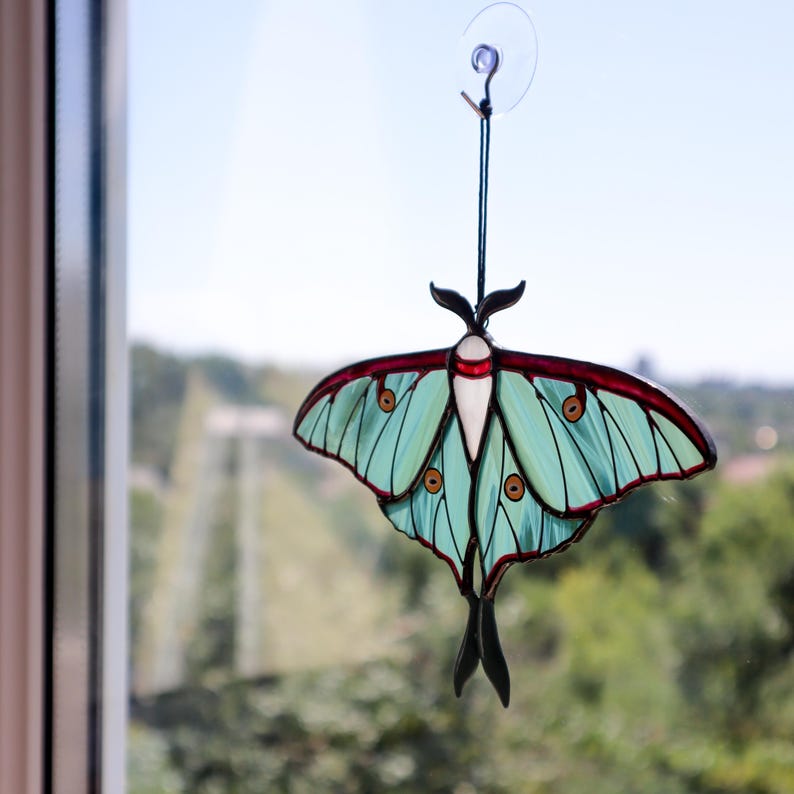 🦋Luna Moth Butterfly Suncatcher
