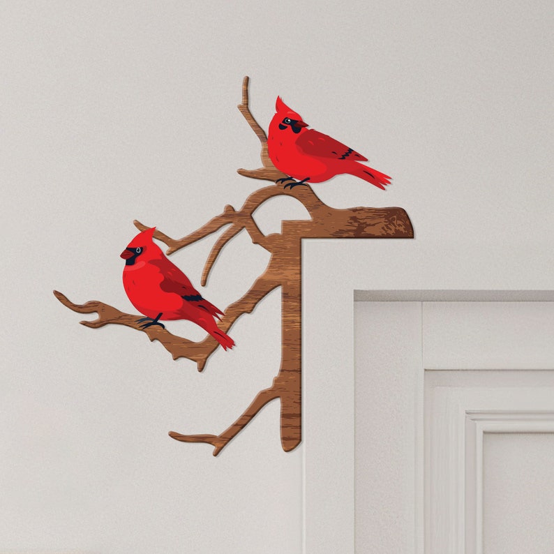 🐦Cardinal Door Topper