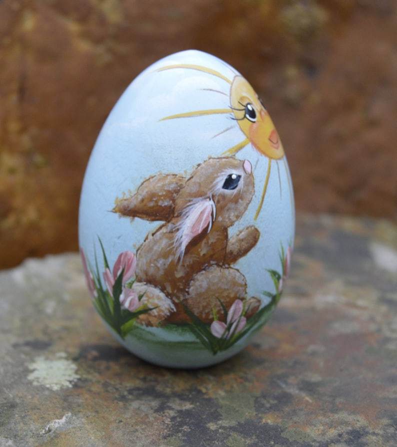 Wooden Easter Egg