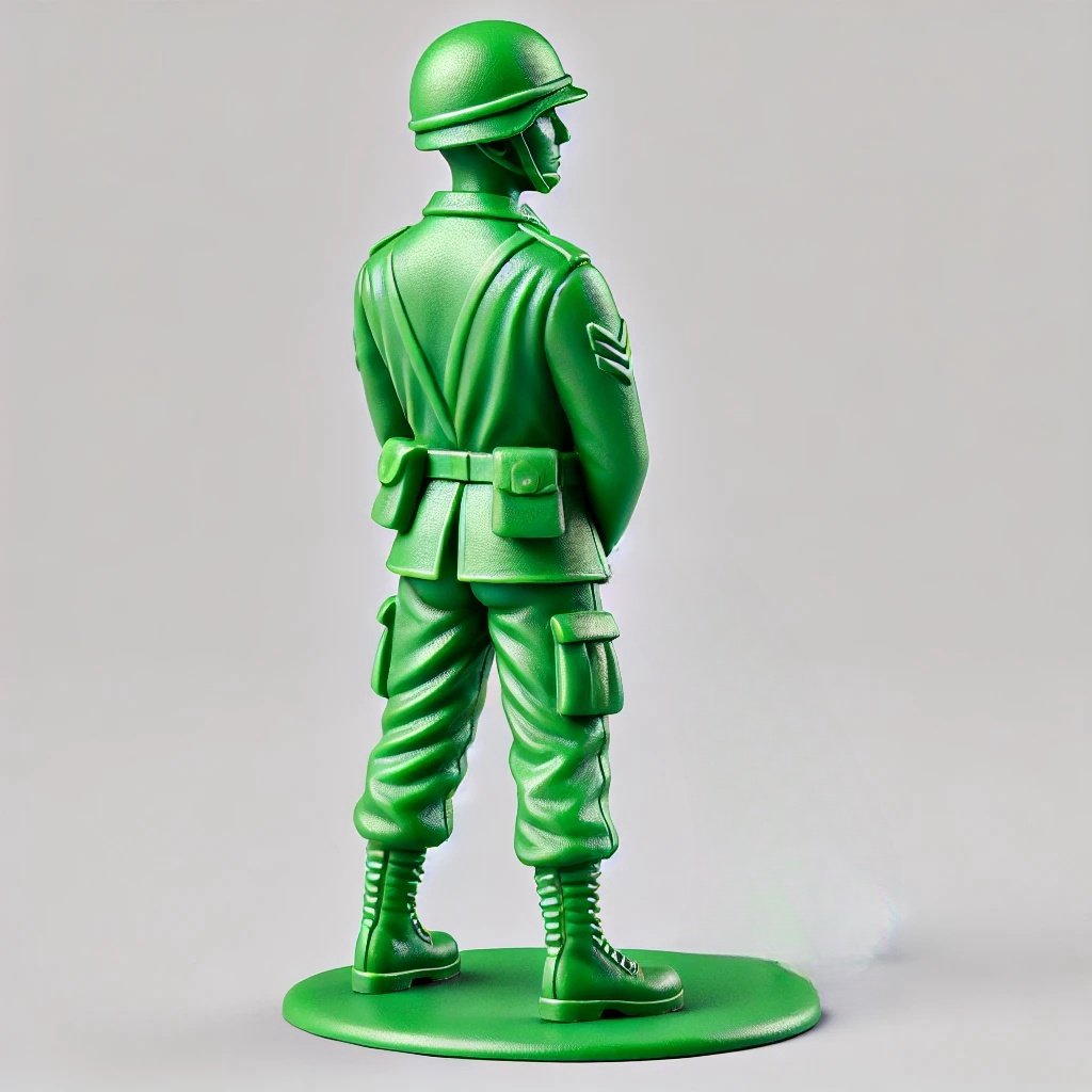 Funny Pooping Army Man